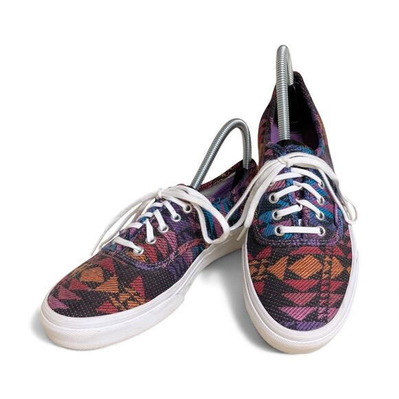 Vans Off The Wall Woven Aztec Tribal Print Unisex Sneaker EUC - Picture 1 of 11